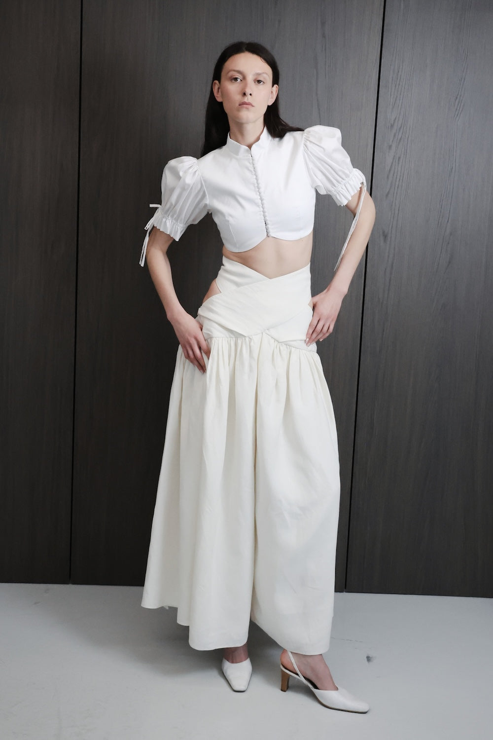 MAET Xenia Linen Maxi Skirt - Ivory