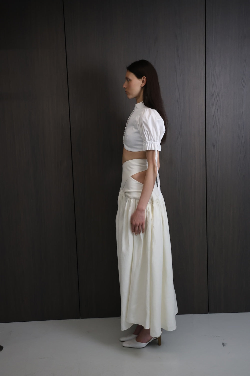 MAET Xenia Linen Maxi Skirt - Ivory