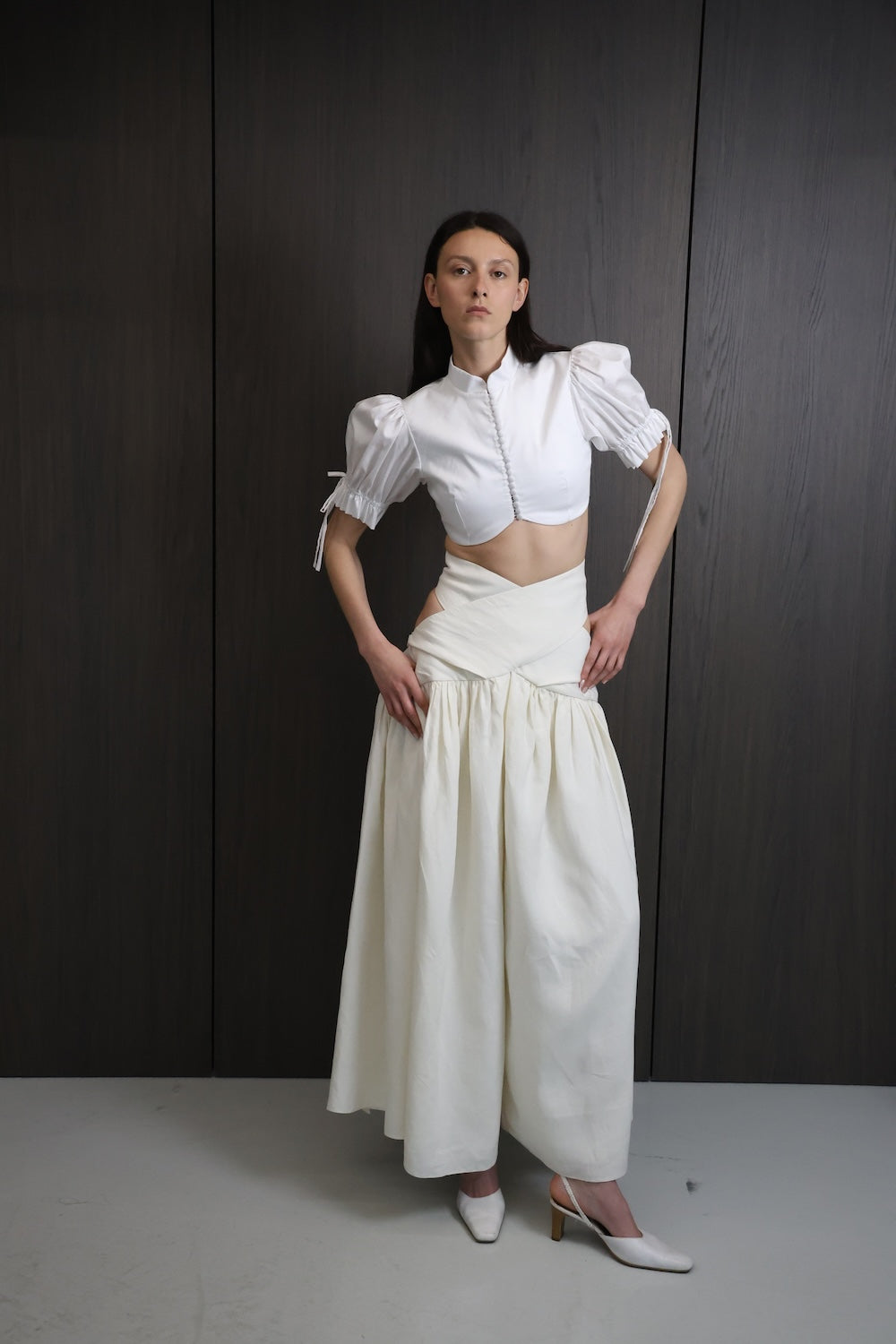 MAET Xenia Linen Maxi Skirt - Ivory