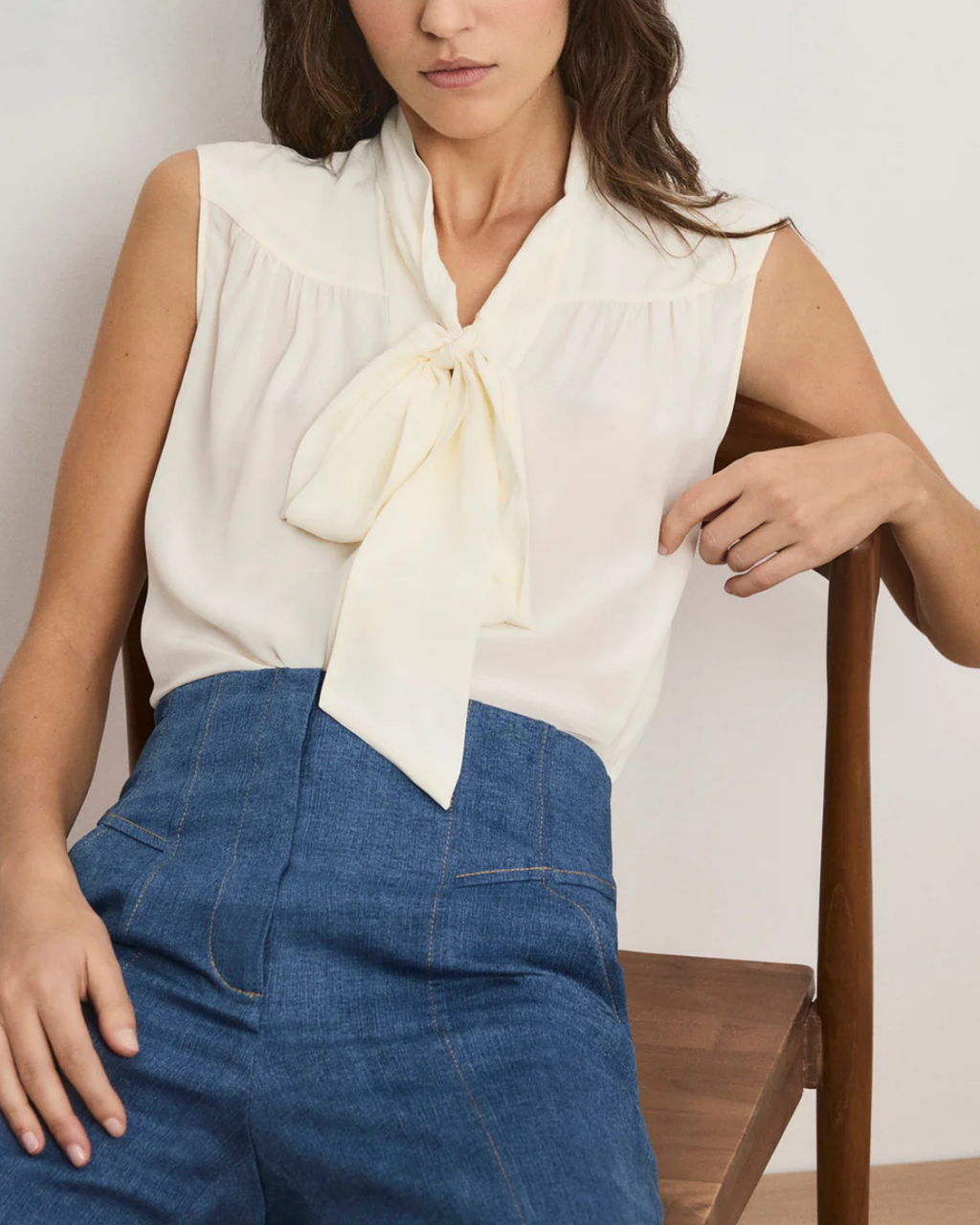 Veronica Beard Magnolia Blouse - Dove