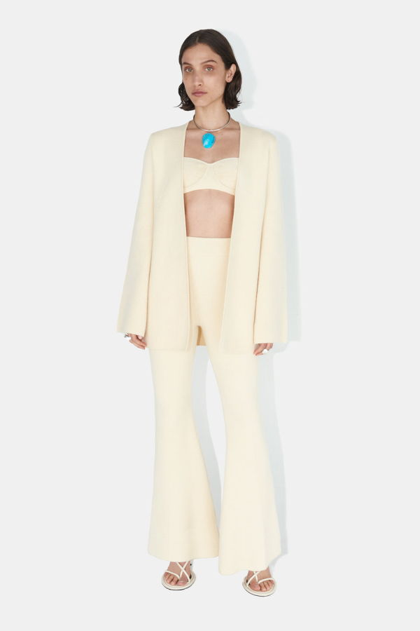 GALVAN LONDON Maia Cashmere Jacket - Vanilla