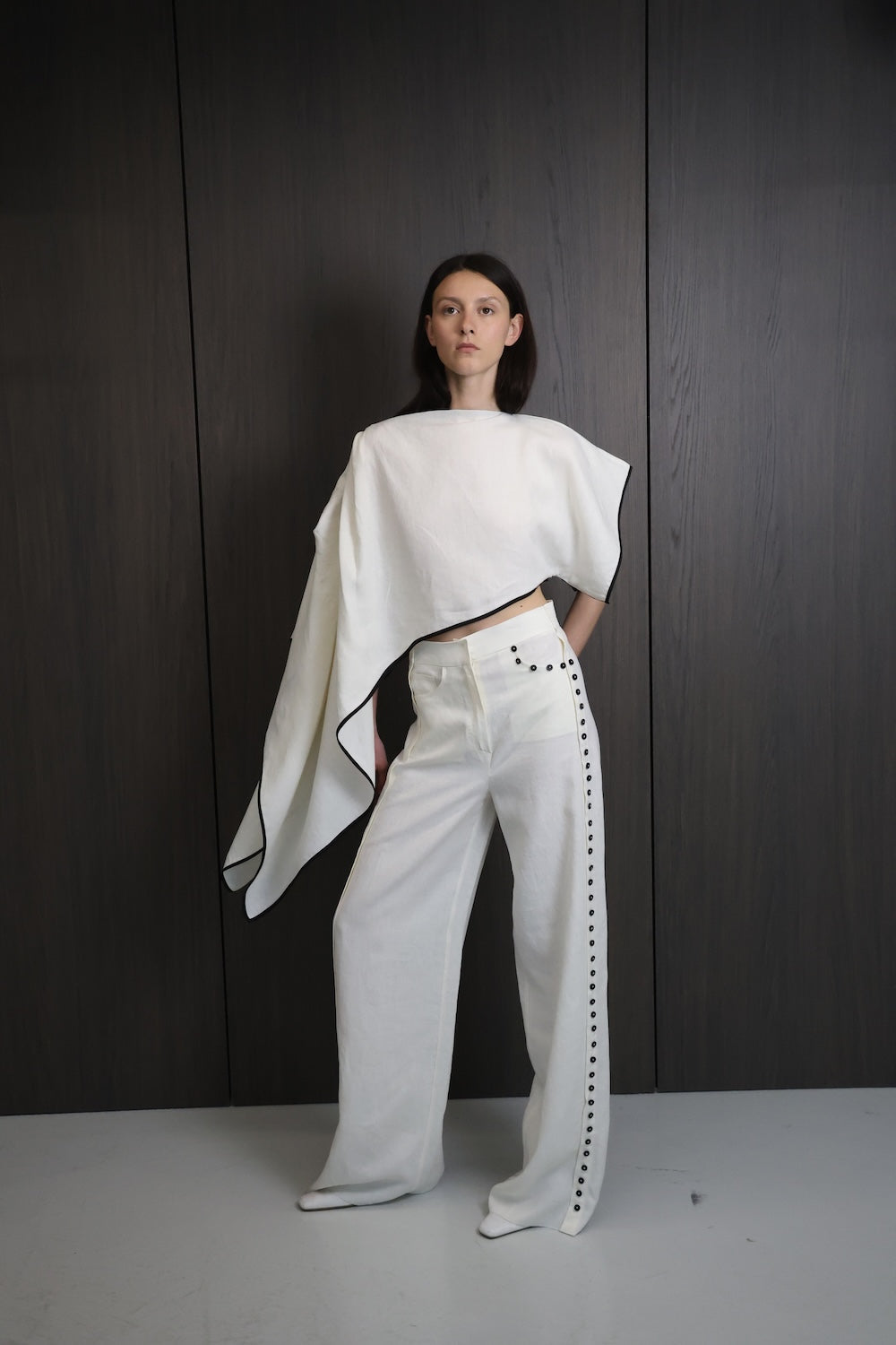MAET Maila Linen Top - Ivory