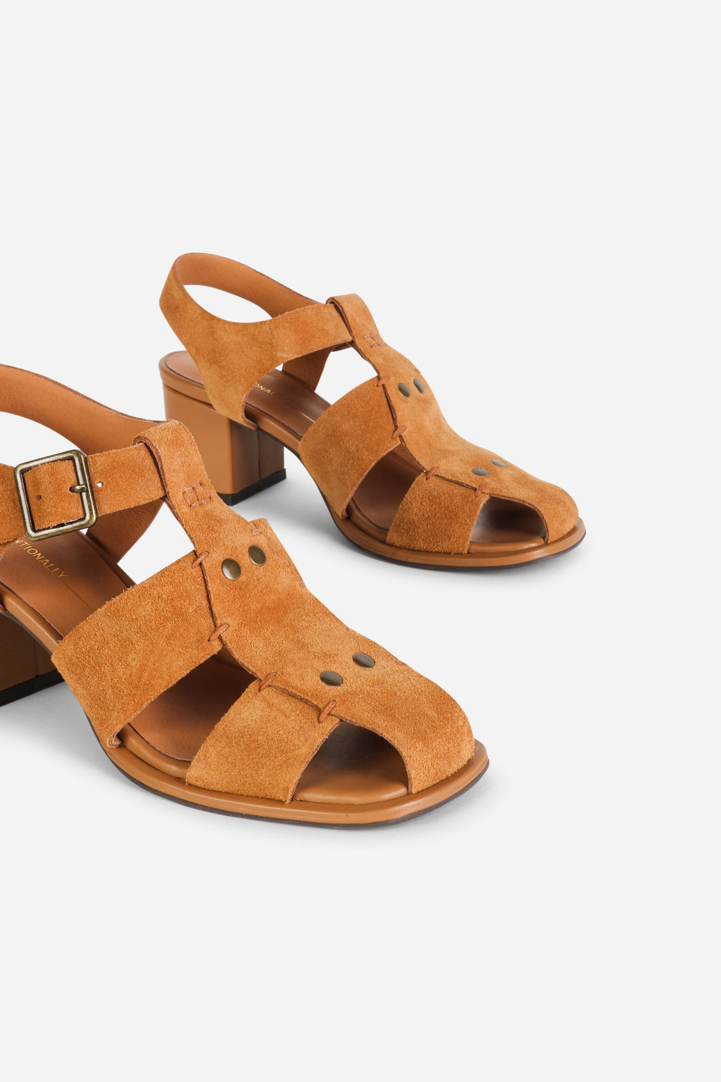 INTENTIONALLY __________. Maldova Fisherman Heel Sandal