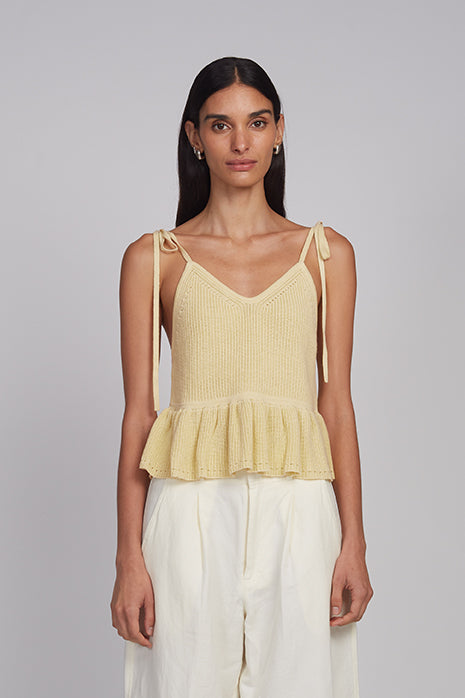 ELEVEN SIX Mali Cami Sweater Tank - Butter