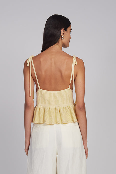 ELEVEN SIX Mali Cami Sweater Tank - Butter