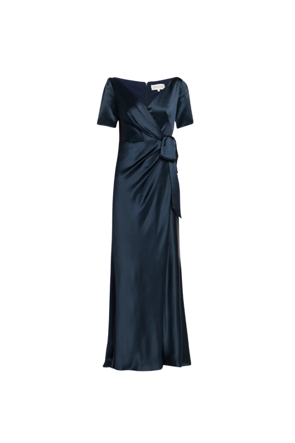 Saloni Marilyn Long Dress - Midnight