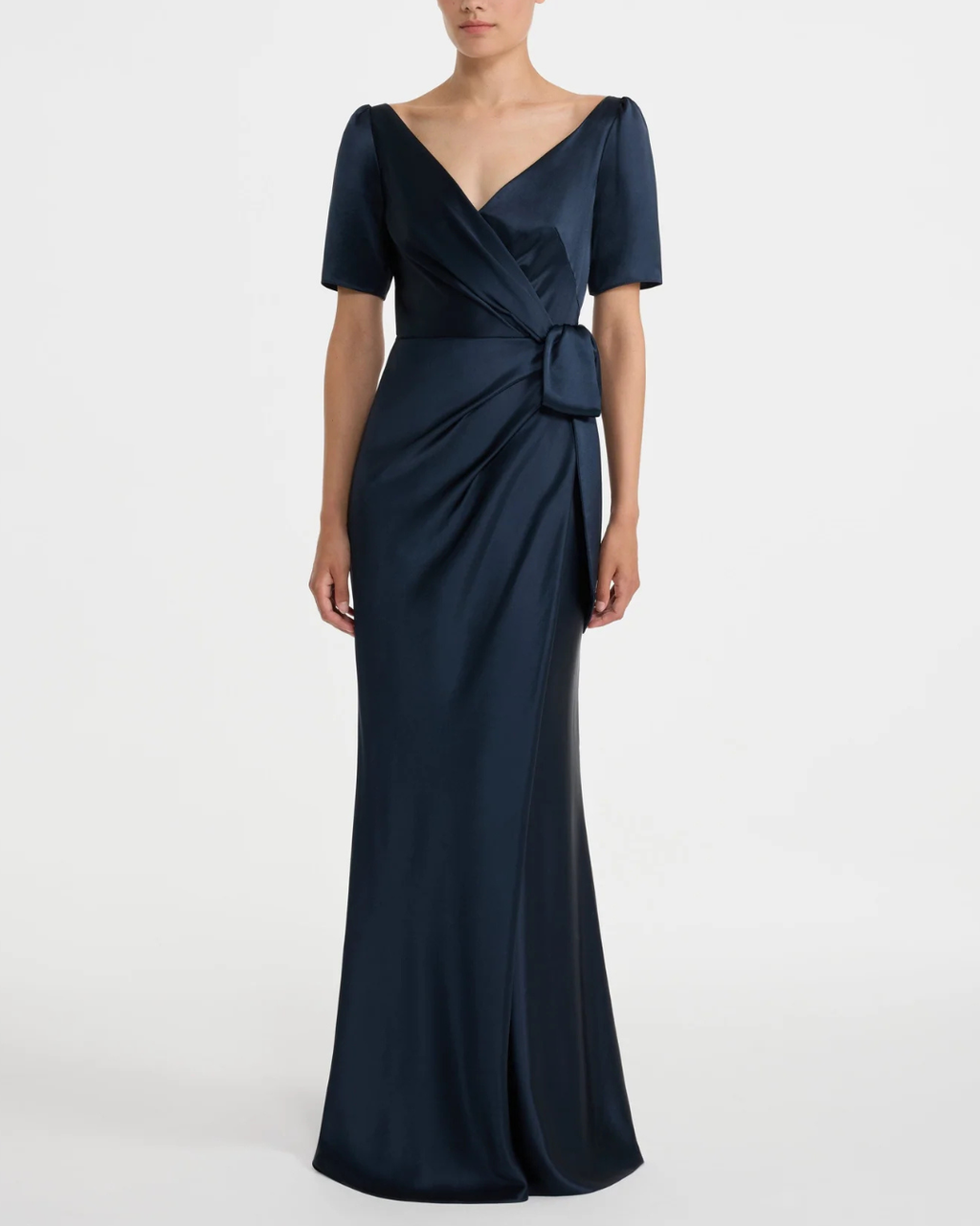 Saloni Marilyn Long Dress - Midnight