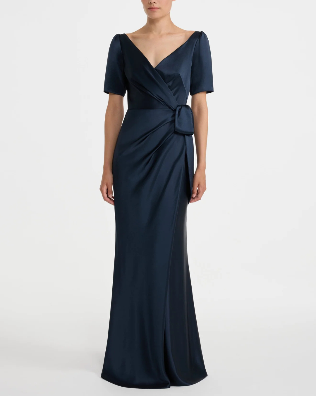 Saloni Marilyn Long Dress - Midnight