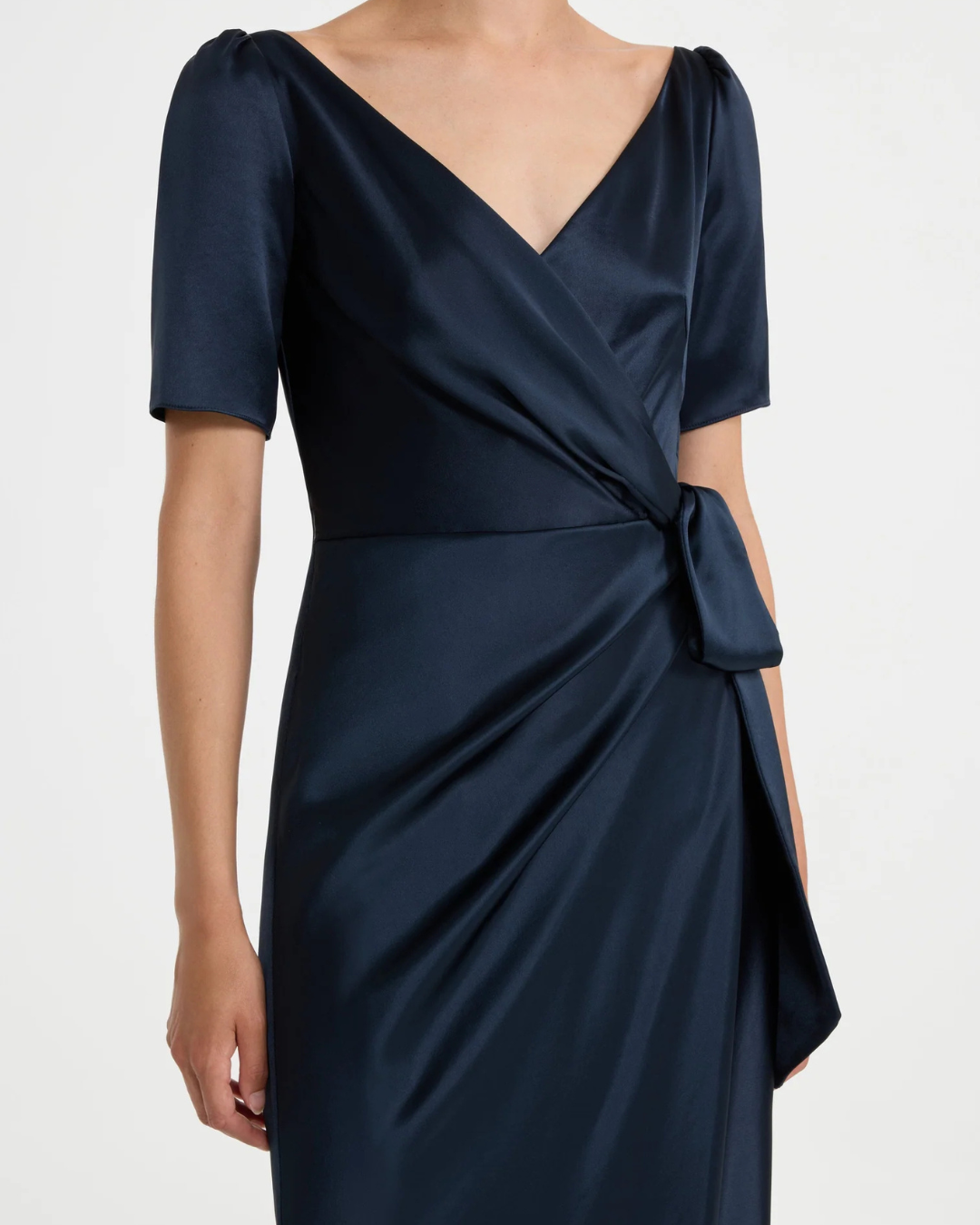 Saloni Marilyn Long Dress - Midnight