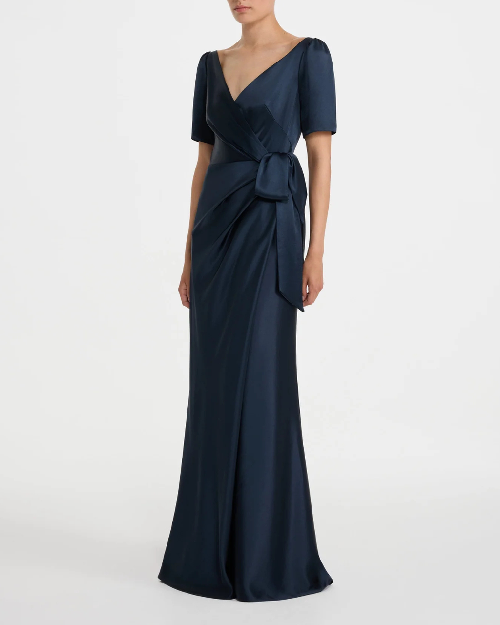 Saloni Marilyn Long Dress - Midnight