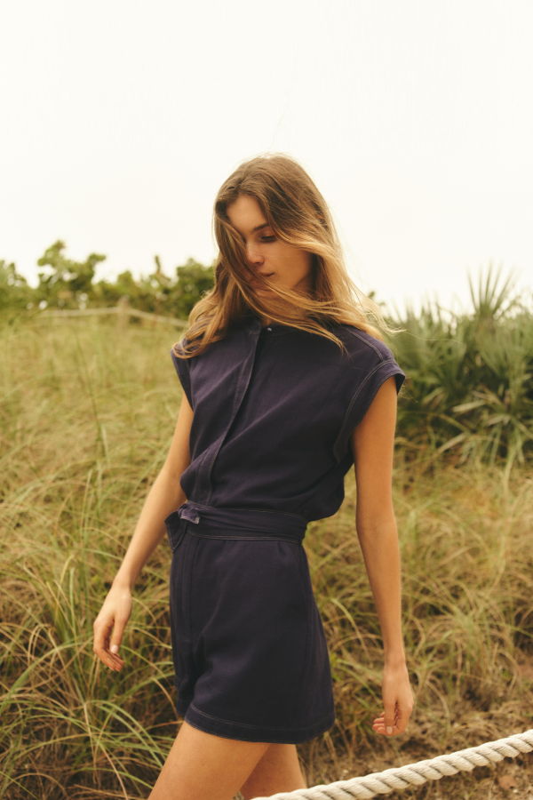 Cartolina Marin Romper - Midnight Blue