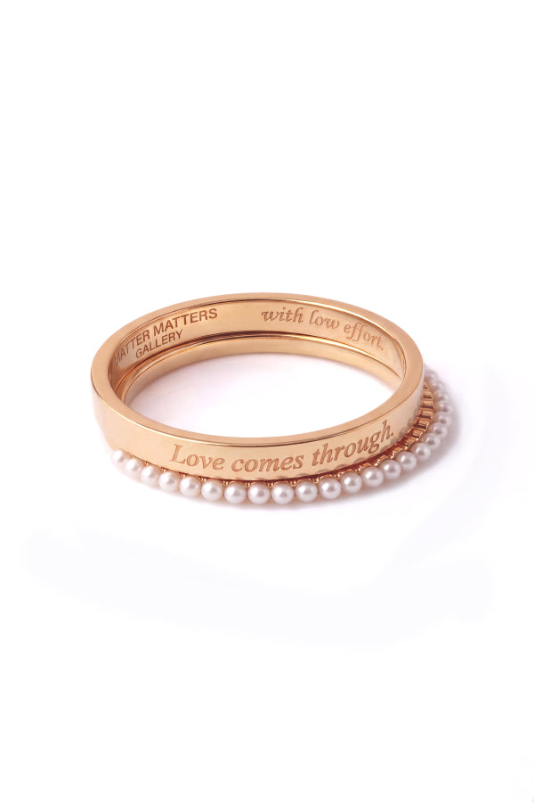 MATTER MATTERS Love Comes Through Gold Ring