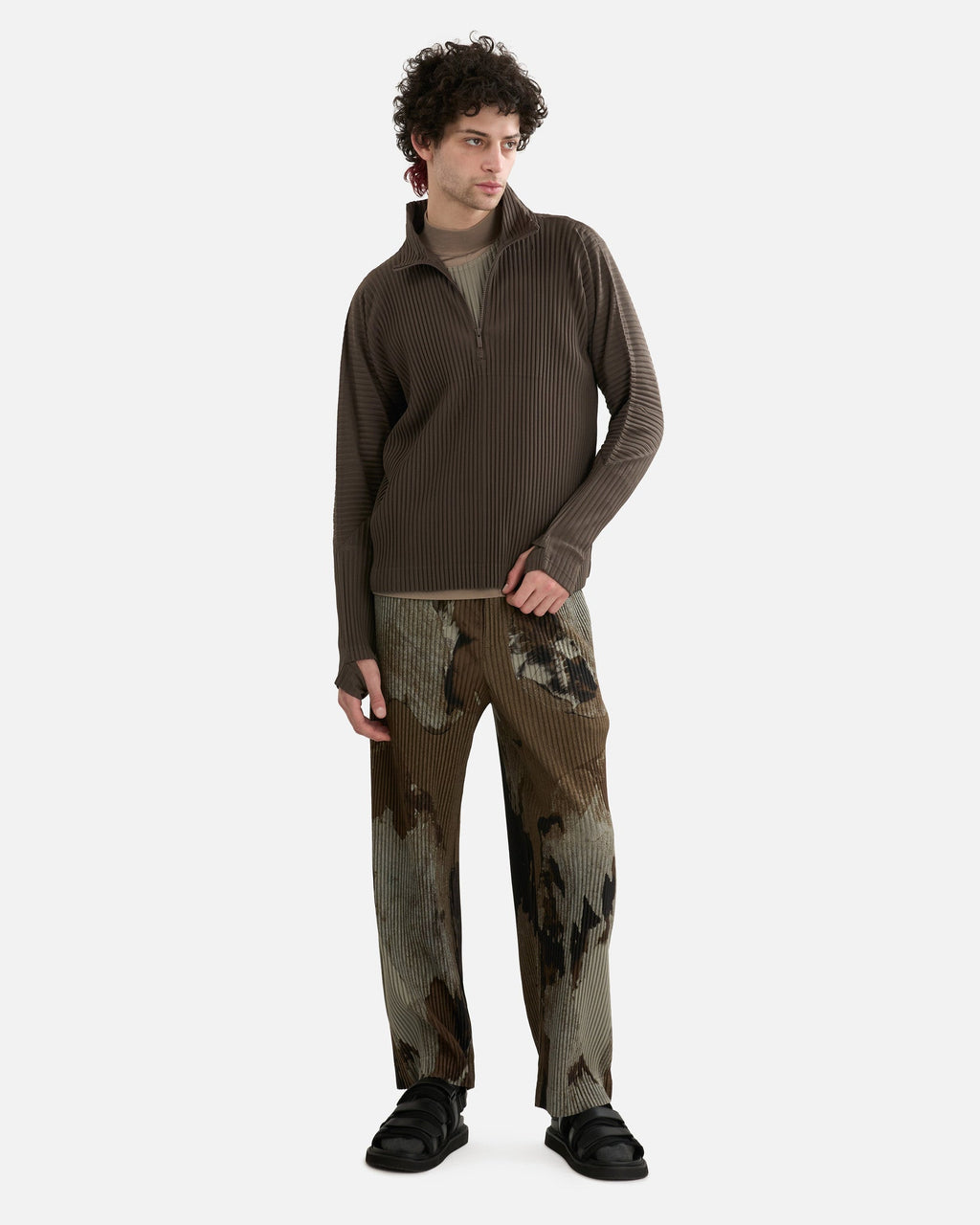 HOMME PLISSE ISSEY MIYAKE MC November Shirt - Mudstone Grey
