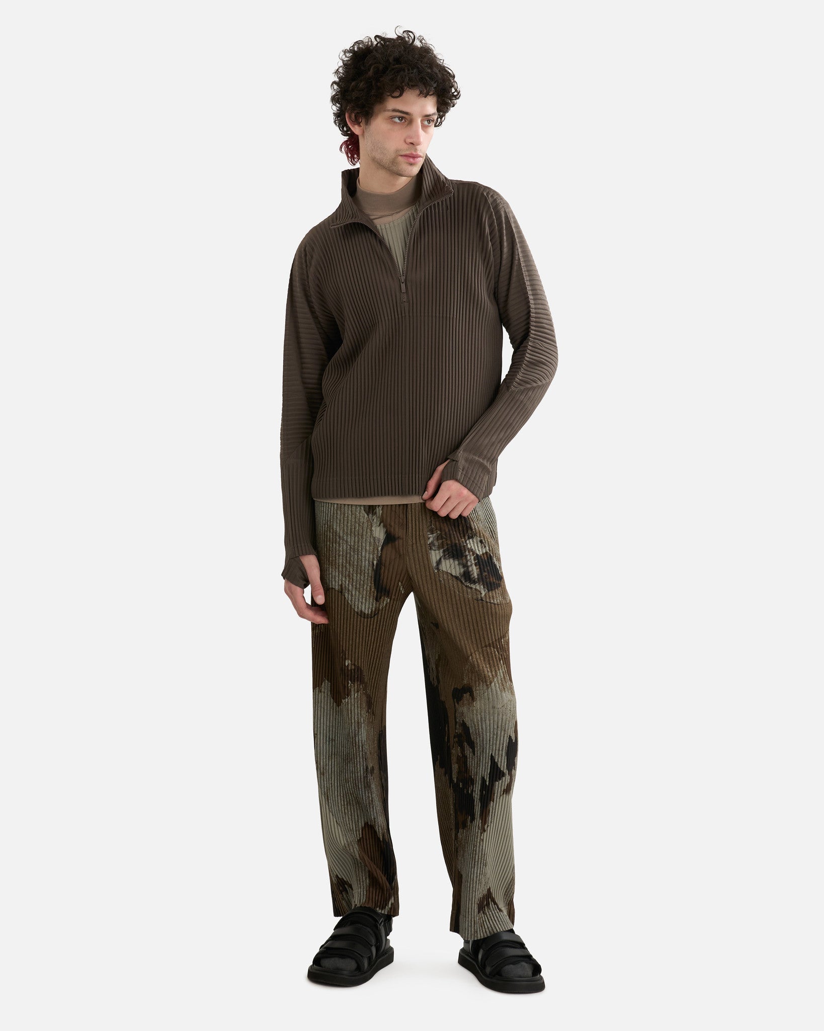 HOMME PLISSE ISSEY MIYAKE MC November Shirt - Mudstone Grey