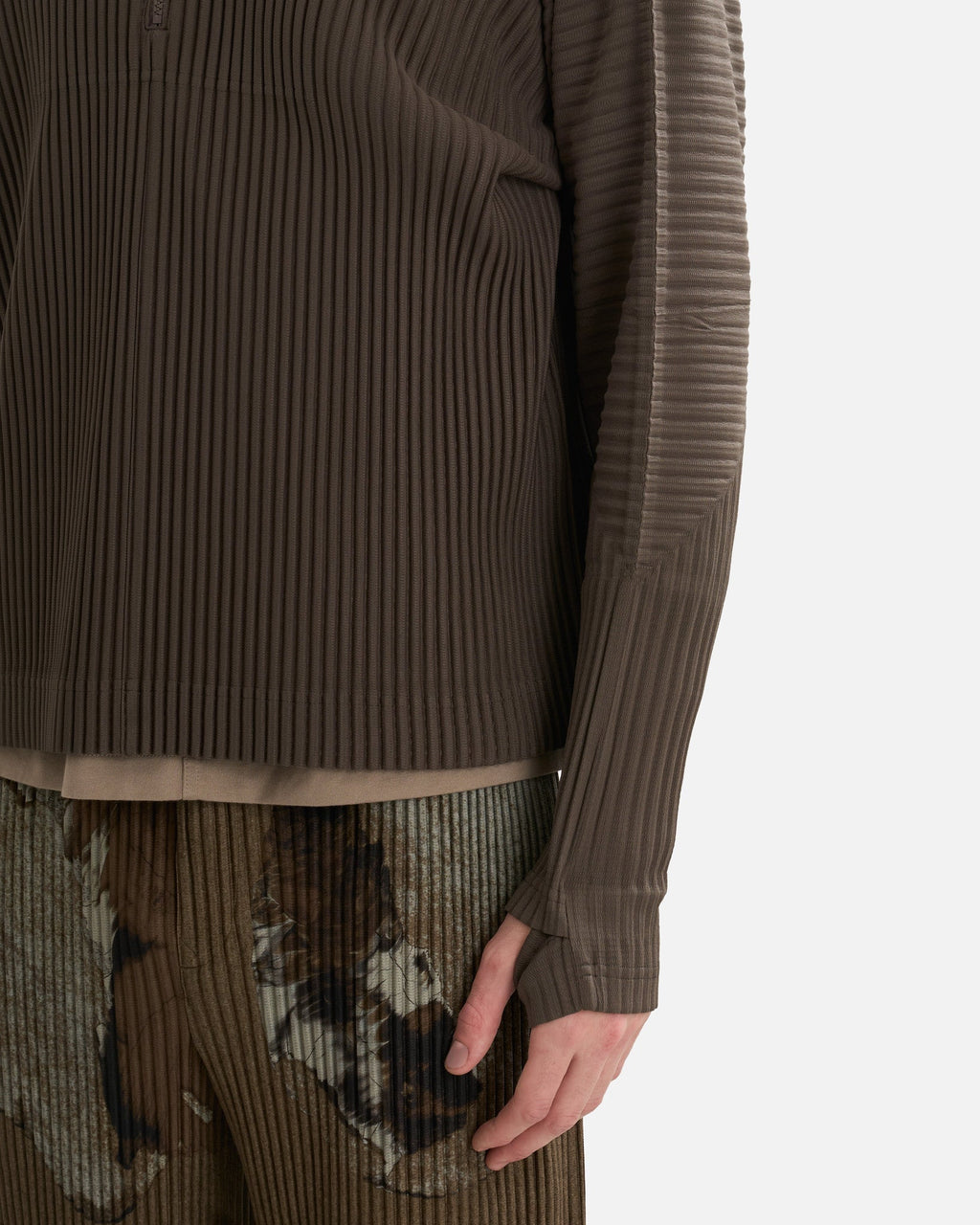 HOMME PLISSE ISSEY MIYAKE MC November Shirt - Mudstone Grey