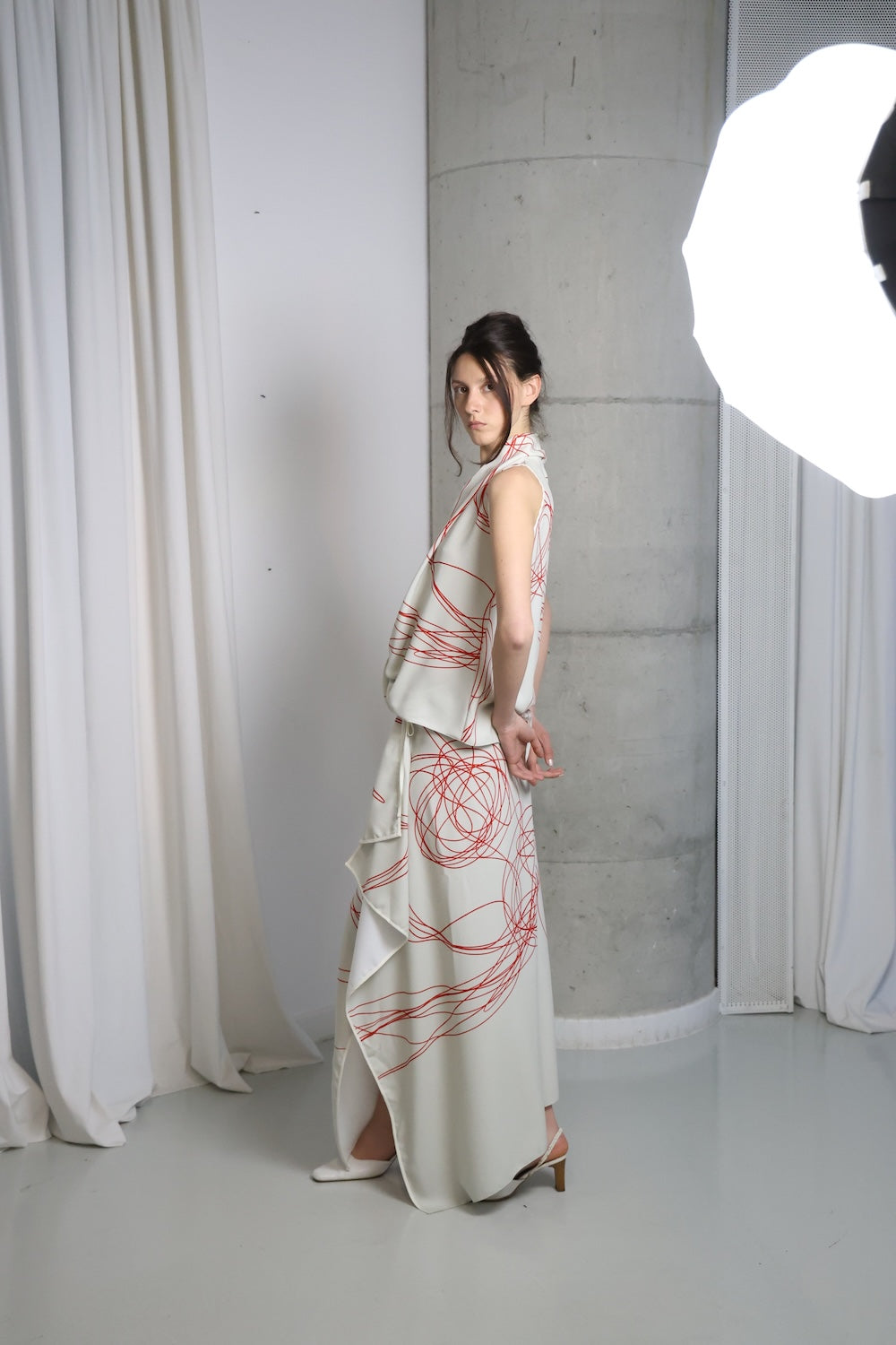 MAET Mess Printed Top