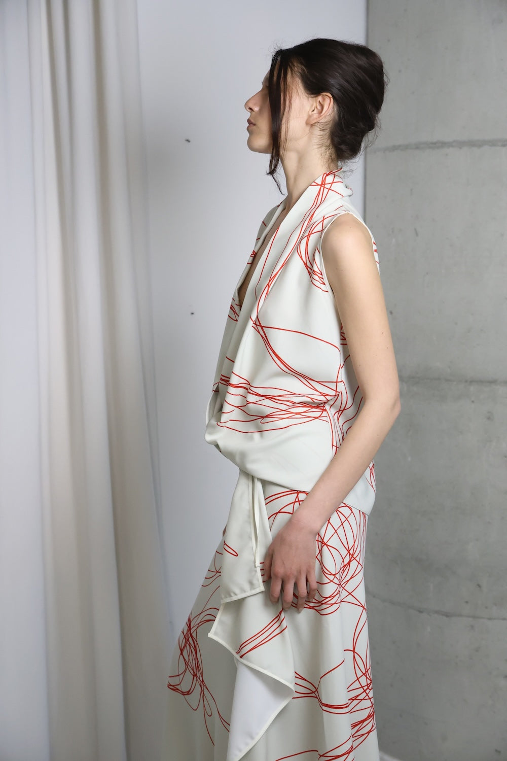 MAET Mess Printed Top