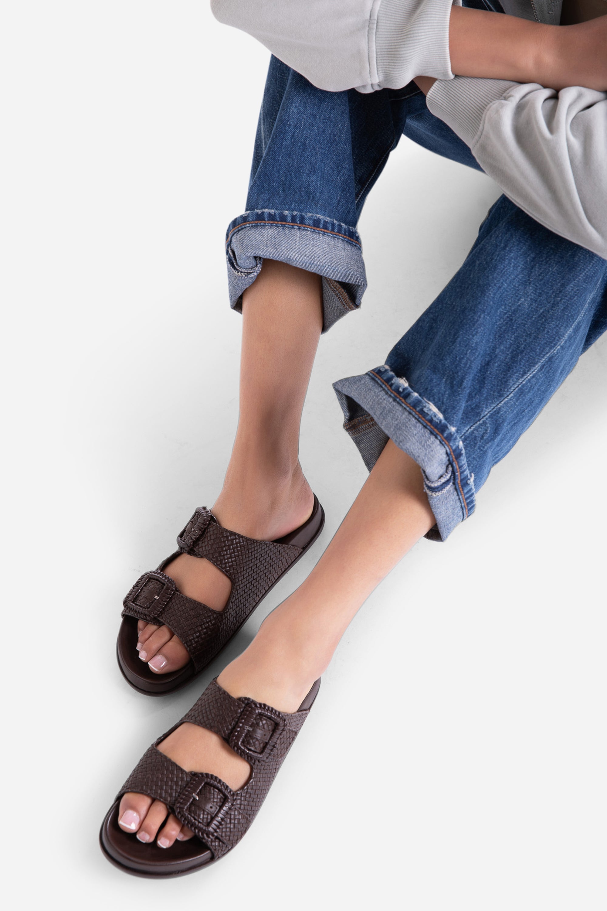 "INTENTIONALLY __________." Milano Sandal