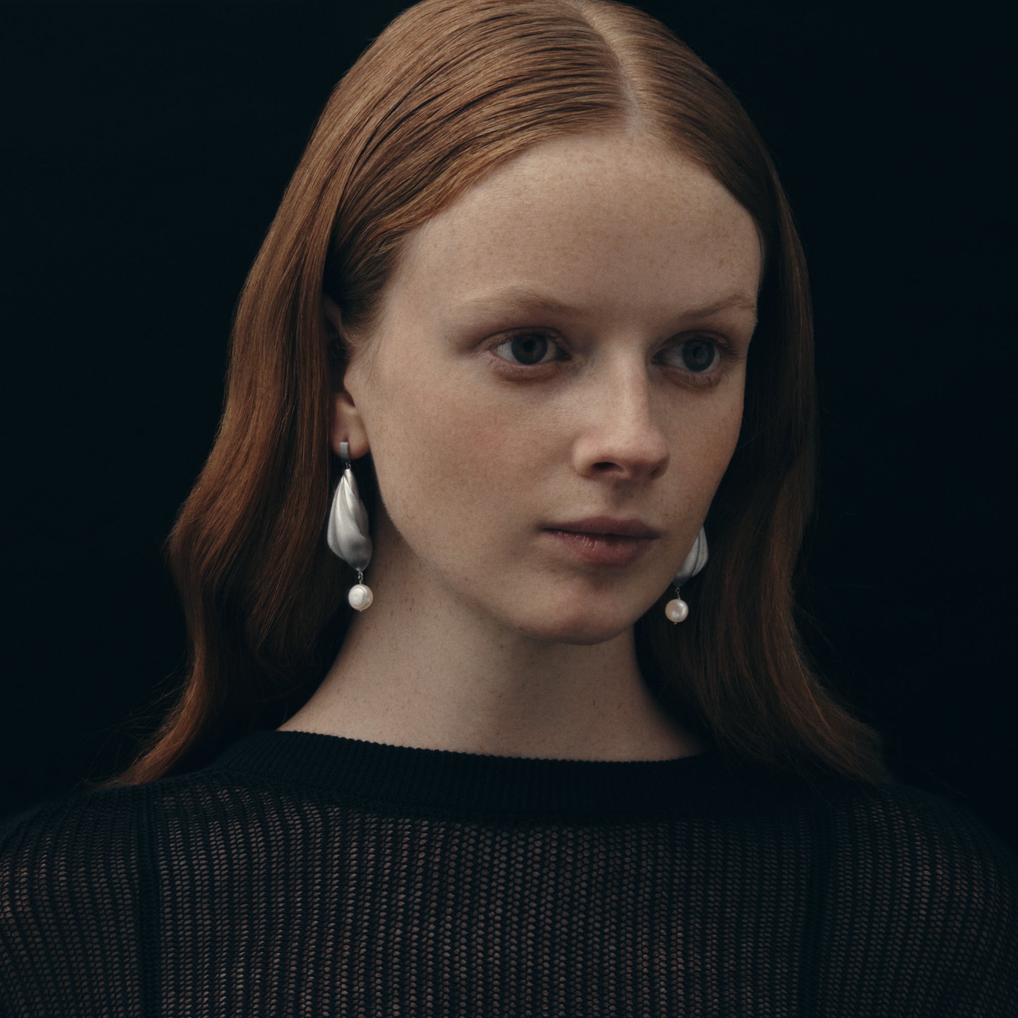 MING YU WANG Glacier Earrings - Sterling Silver/Pearl