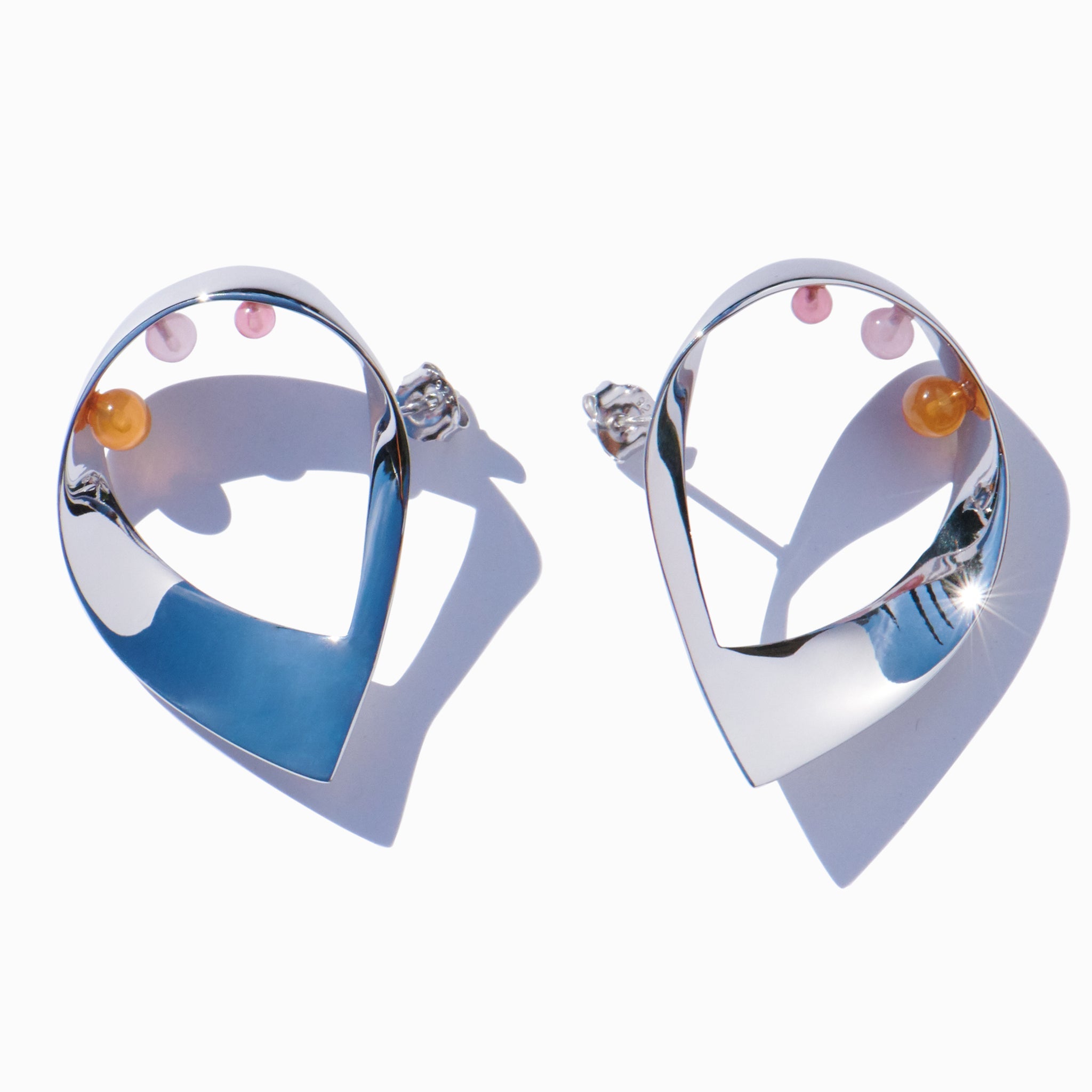 MING YU WANG Orbita Earrings - Sterling silver/Multicolored