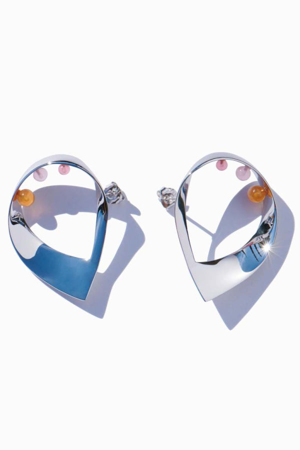 MING YU WANG Orbita Earrings - Sterling silver/Multicolored