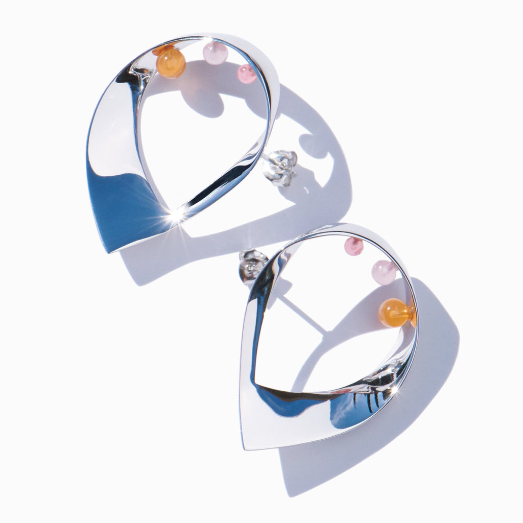 MING YU WANG Orbita Earrings - Sterling silver/Multicolored