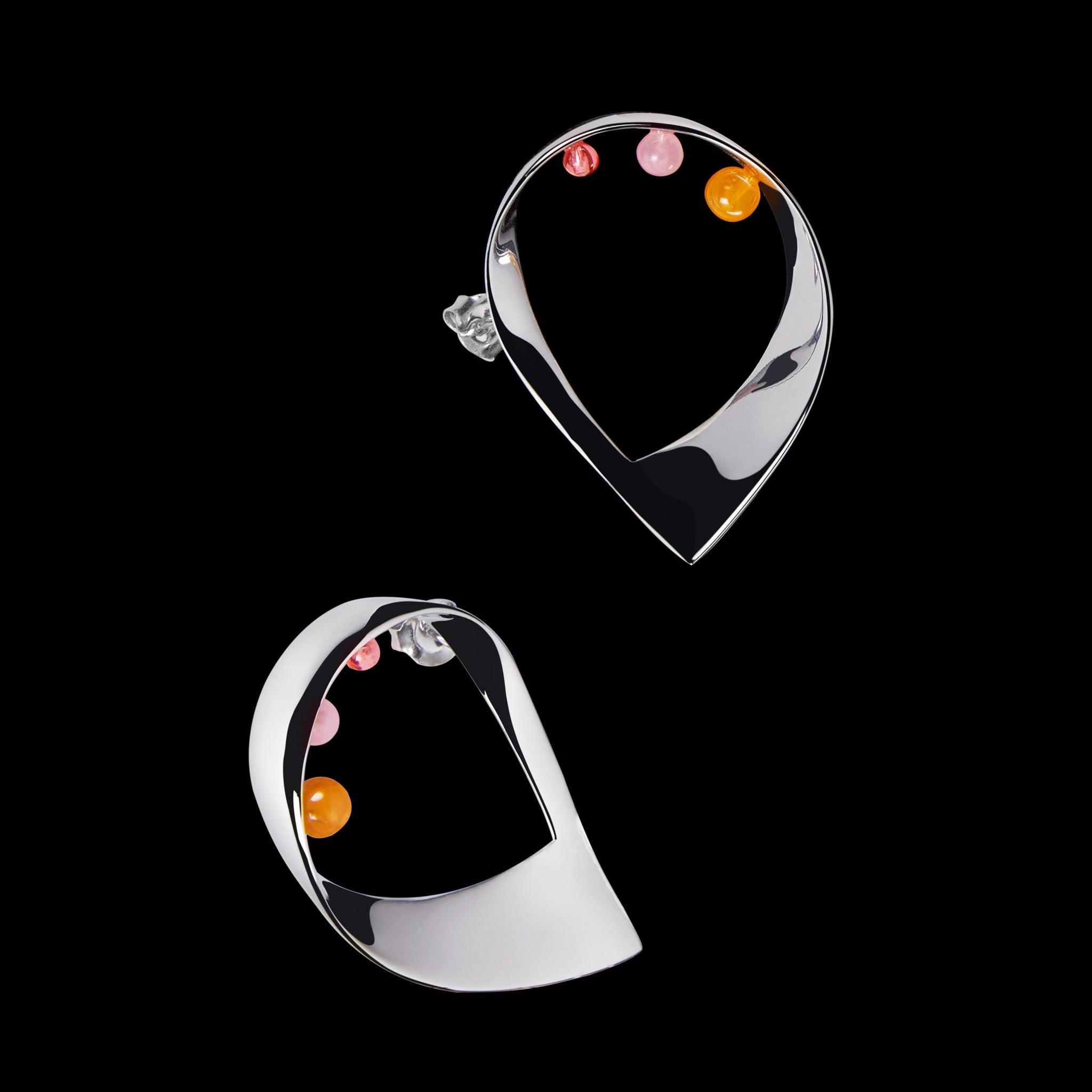 MING YU WANG Orbita Earrings - Sterling silver/Multicolored