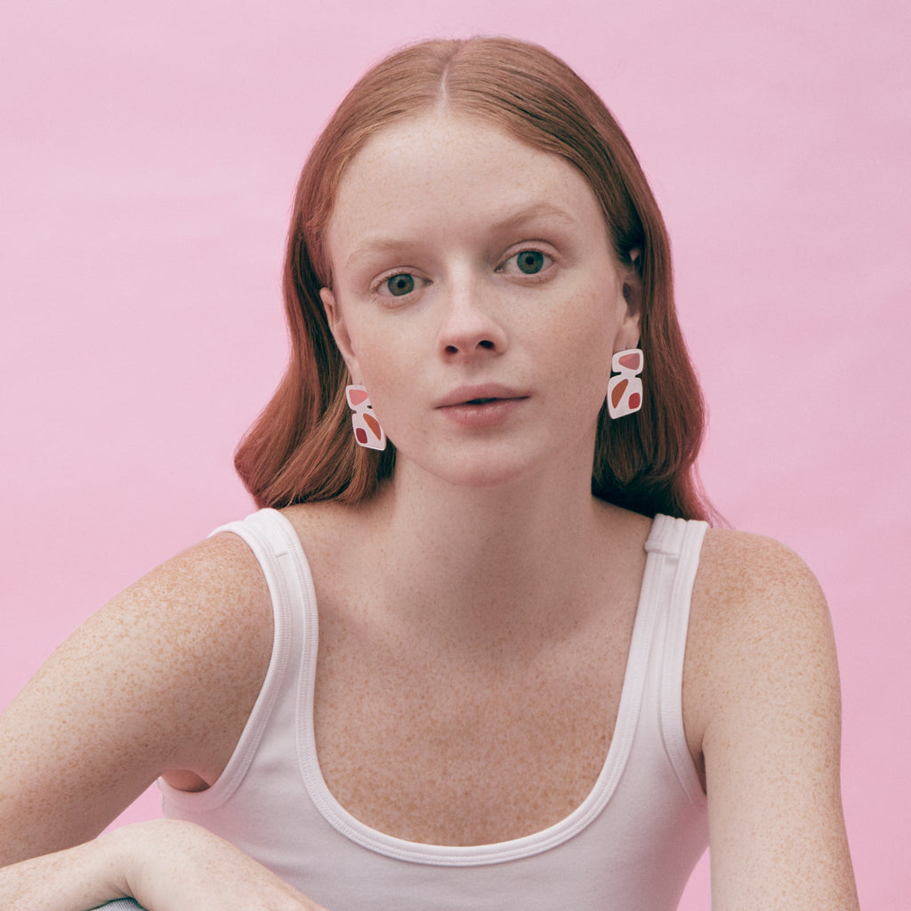 MING YU WANG Vitral Earrings - Sterling silver/Multicolored