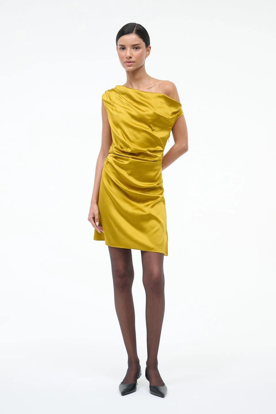 Staud Mini Phare Dress - Turmeric