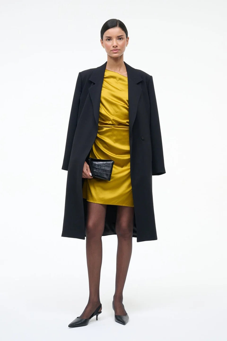 Staud Mini Phare Dress - Turmeric