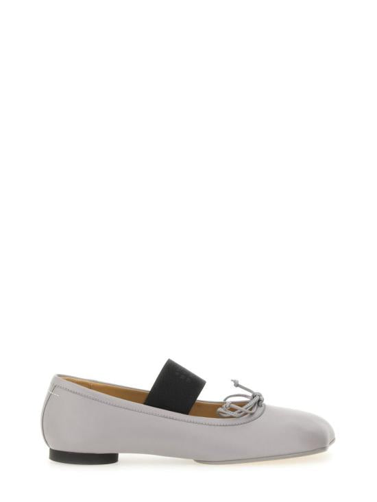 MM6 Maison Margiela Silver Filigree Flat Shoes - Silver Filigree