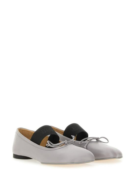 MM6 Maison Margiela Silver Filigree Flat Shoes - Silver Filigree