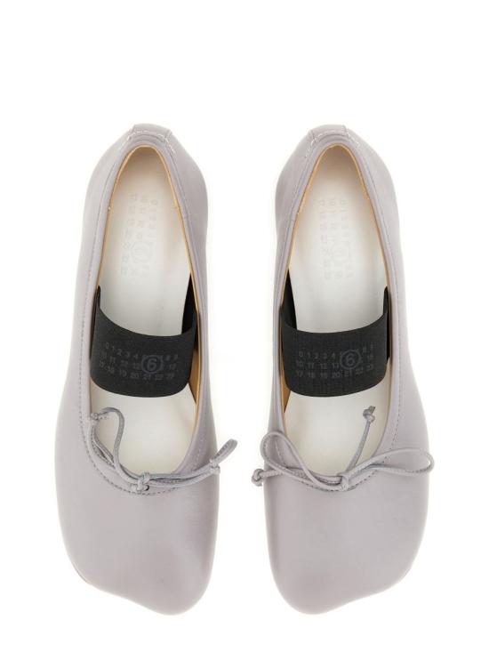 MM6 Maison Margiela Silver Filigree Flat Shoes - Silver Filigree