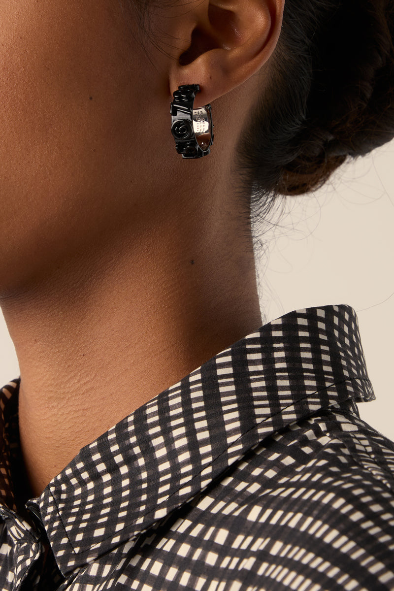 MM6 MAISON MARGIELA Numeric Hoop earrings - Black