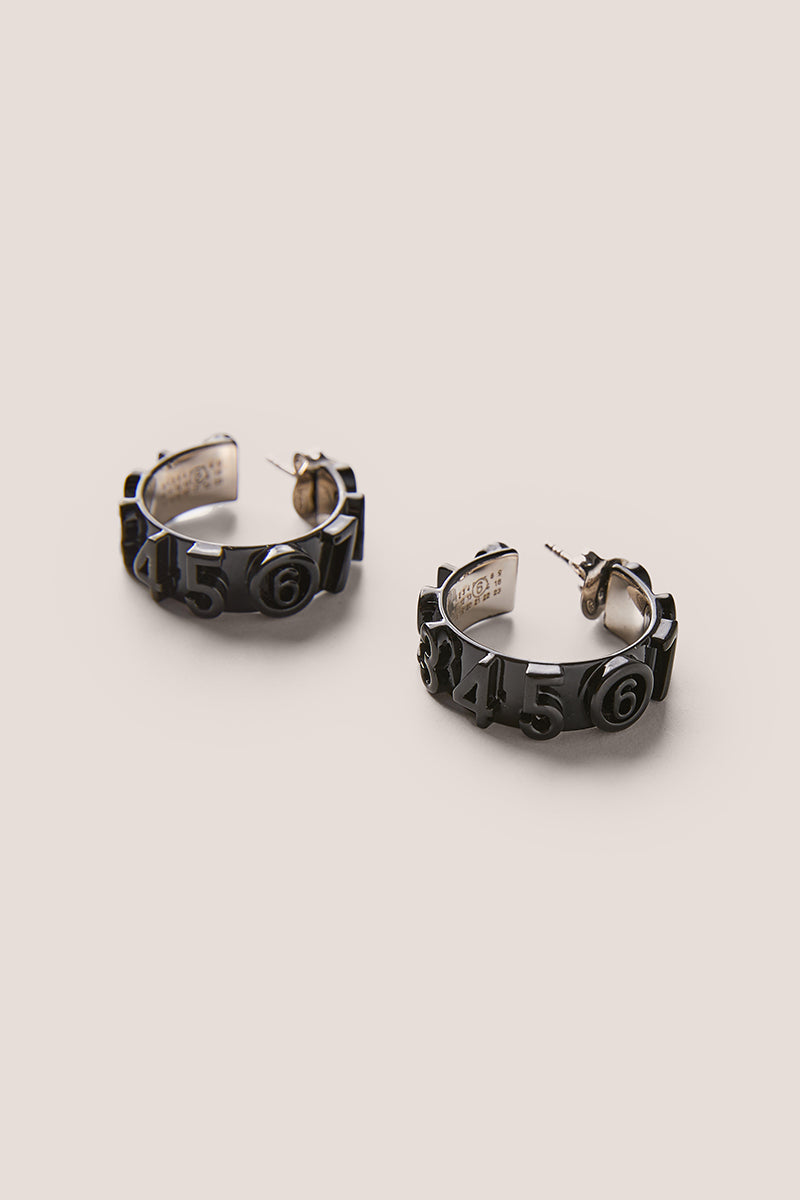 MM6 MAISON MARGIELA Numeric Hoop earrings - Black