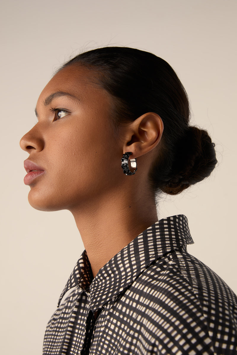 MM6 MAISON MARGIELA Numeric Hoop earrings - Black