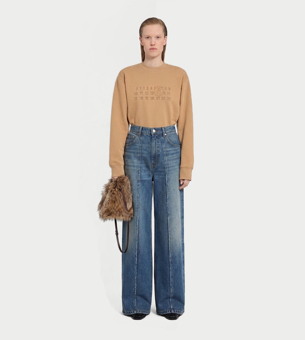 MM6 Maison Margiela 5 Pockets Wide-Leg Jeans