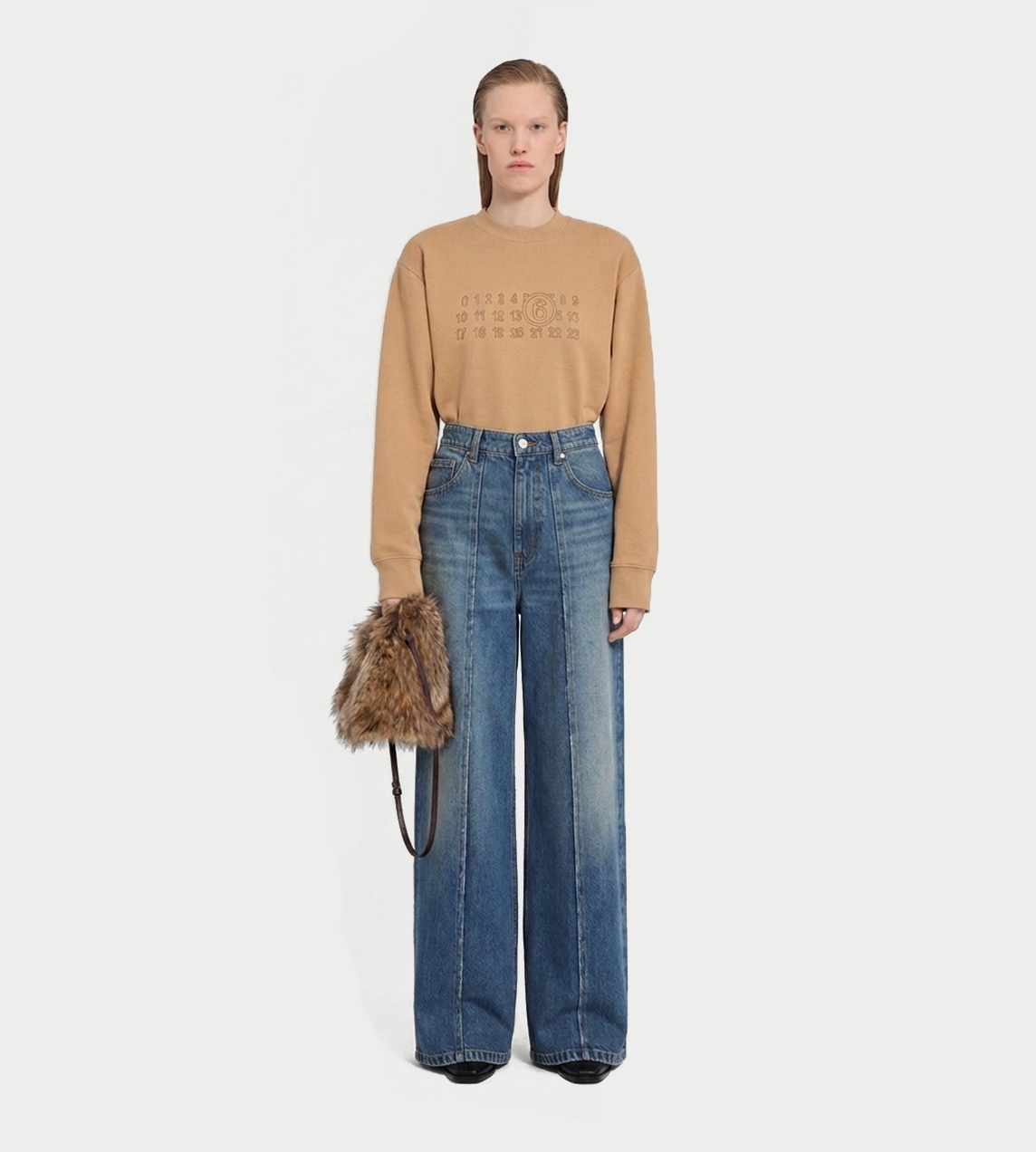 MM6 Maison Margiela 5 Pockets Wide-Leg Jeans