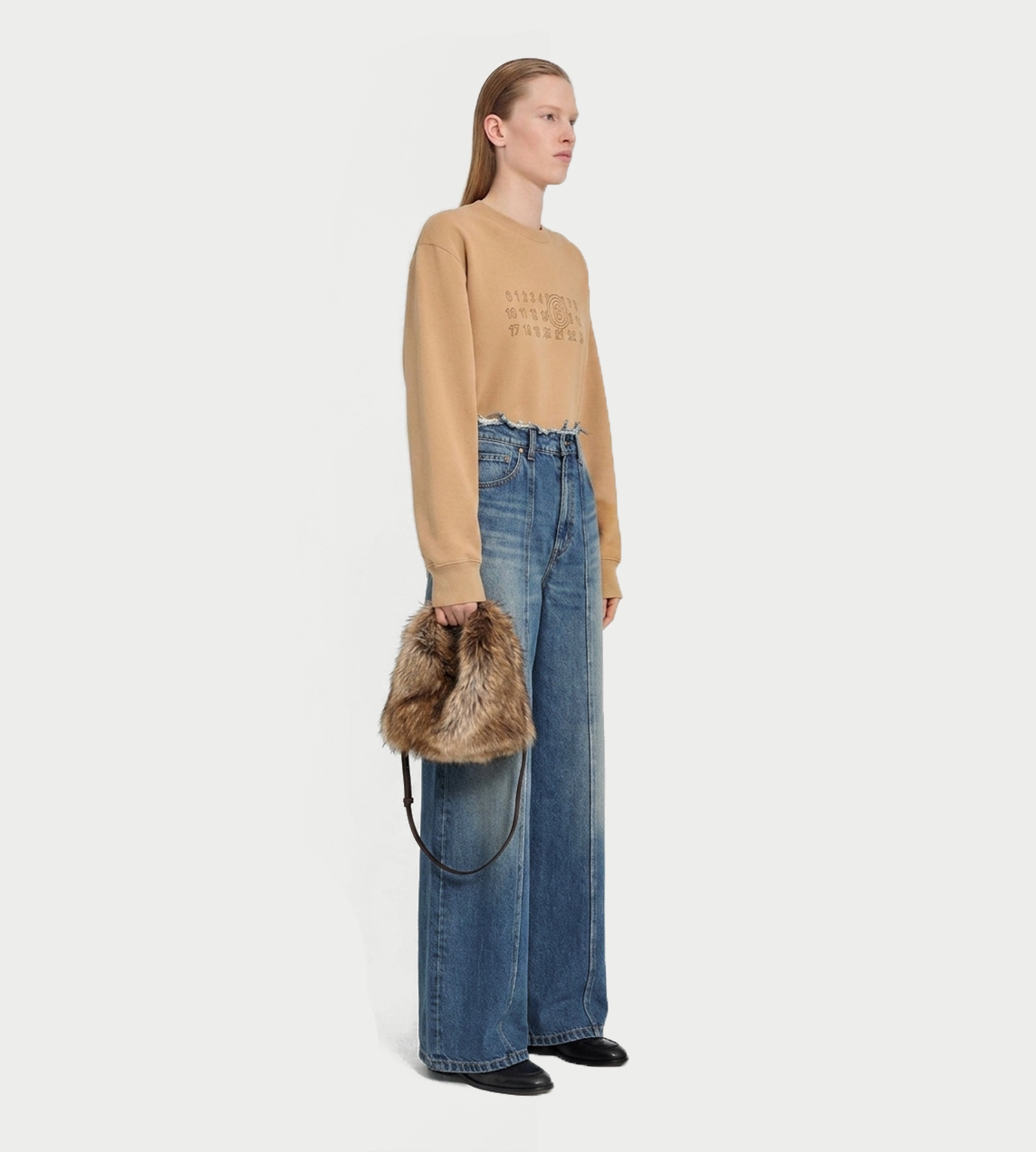 MM6 Maison Margiela 5 Pockets Wide-Leg Jeans
