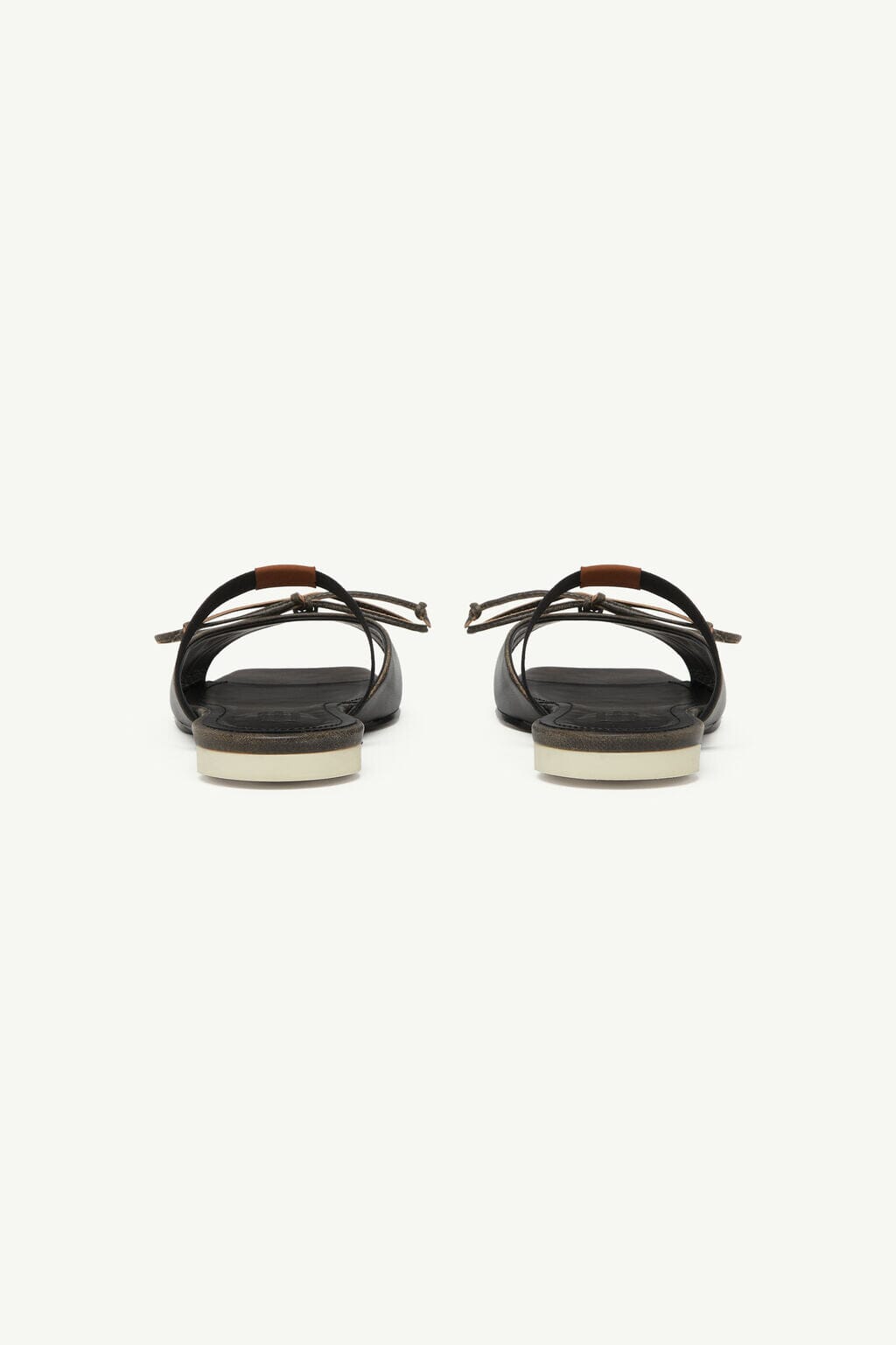 MM6 Maison Margiela Bow-Detailed Leather Slingback Shoes