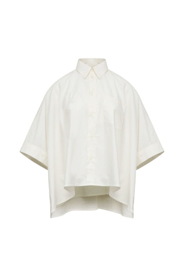 MM6 Maison Margiela Cropped Shirt - White