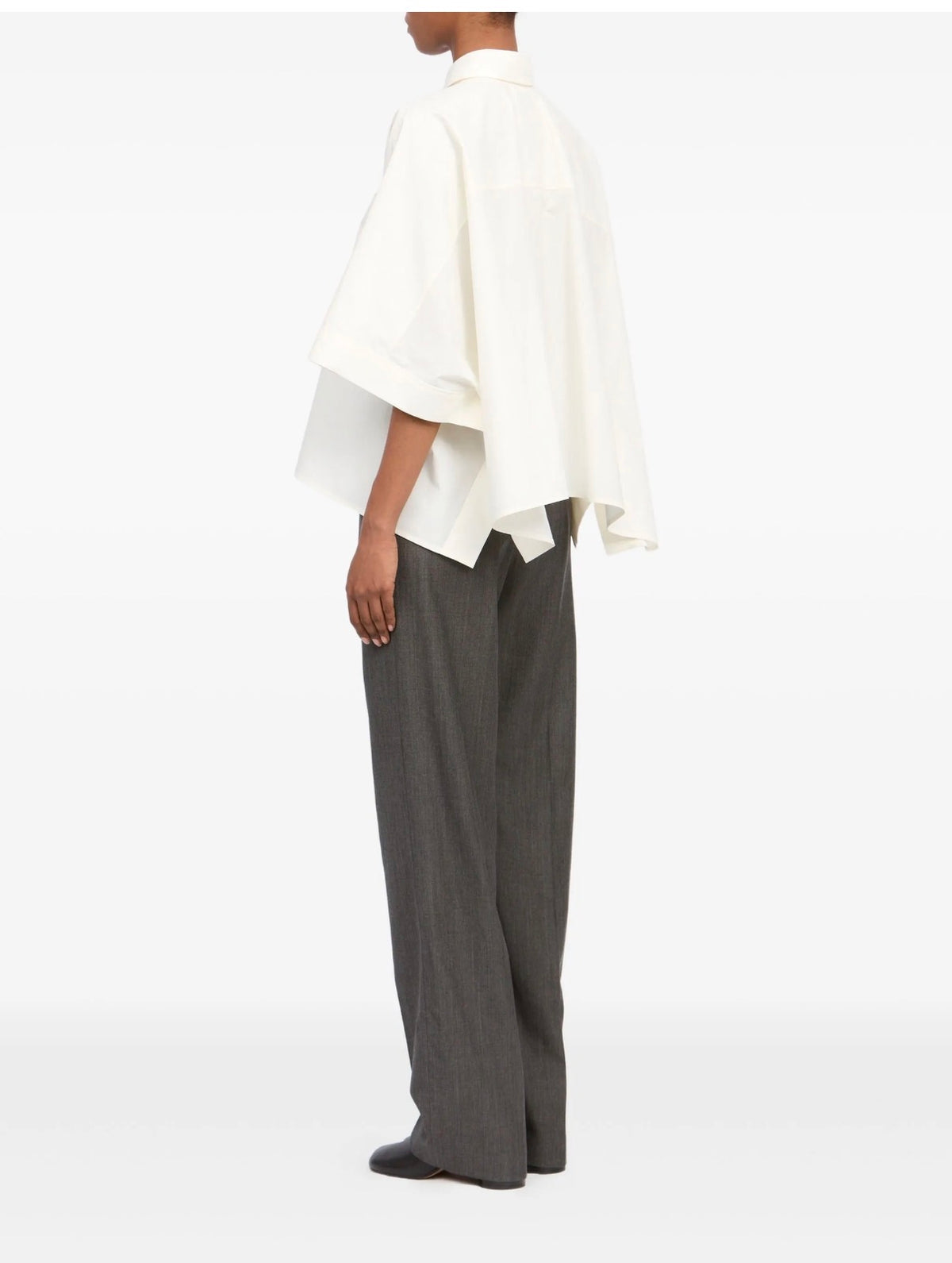 MM6 Maison Margiela Cropped Shirt - White