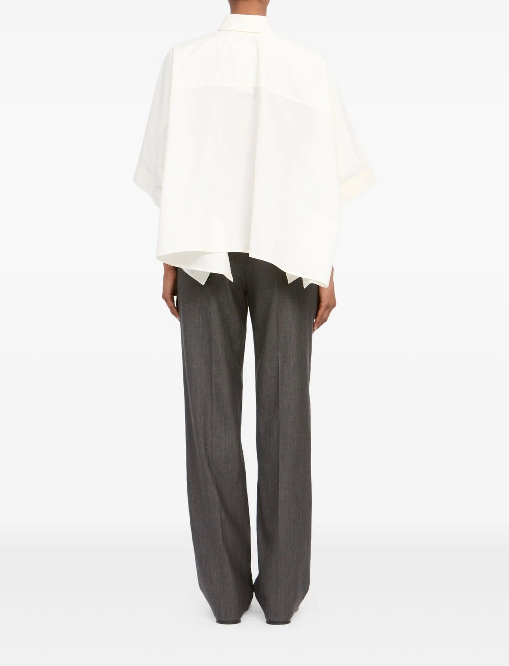 MM6 Maison Margiela Cropped Shirt - White