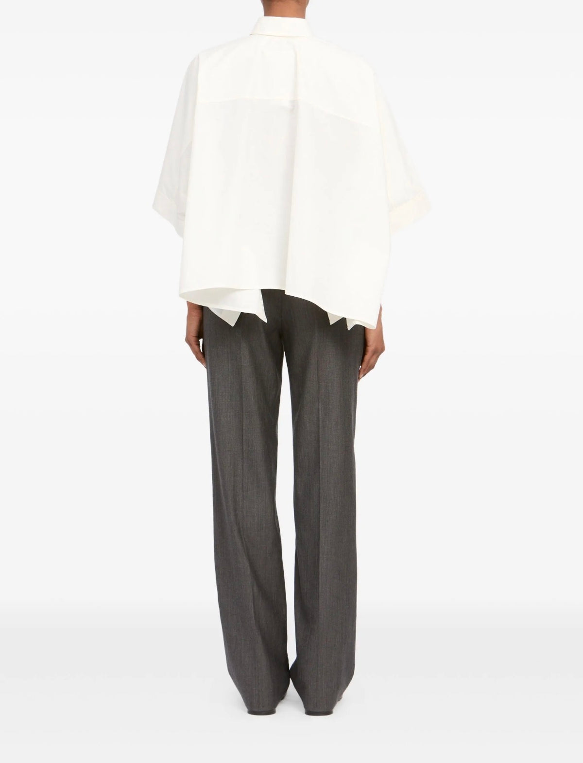 MM6 Maison Margiela Cropped Shirt - White