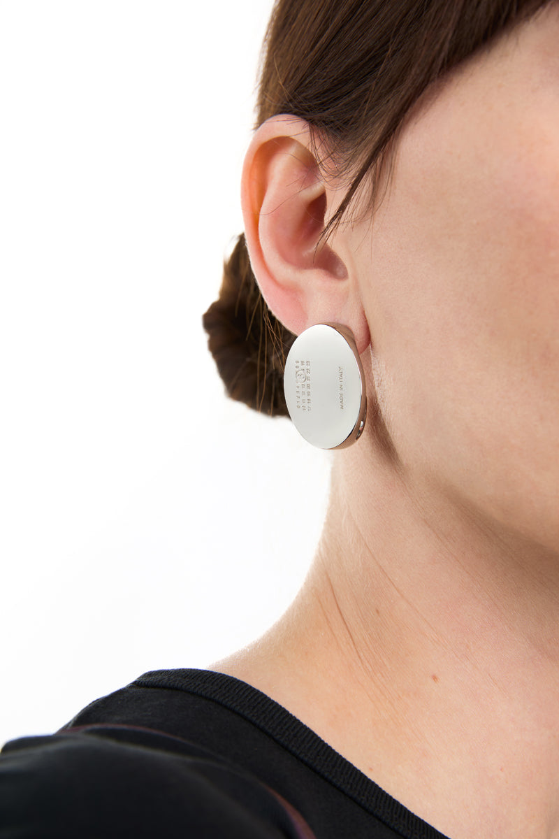 MM6 Maison Margiela Numeric Signet Earring - Silver