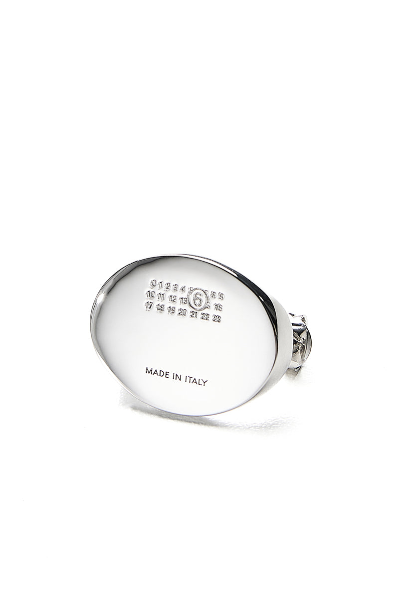 MM6 Maison Margiela Numeric Signet Earring - Silver