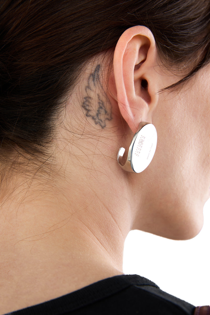MM6 Maison Margiela Numeric Signet Earring - Silver