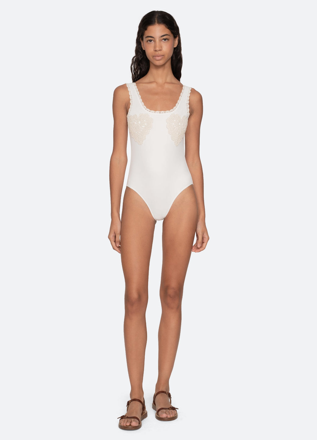 Sea NY Madelyn One Piece Swimsuit - White
