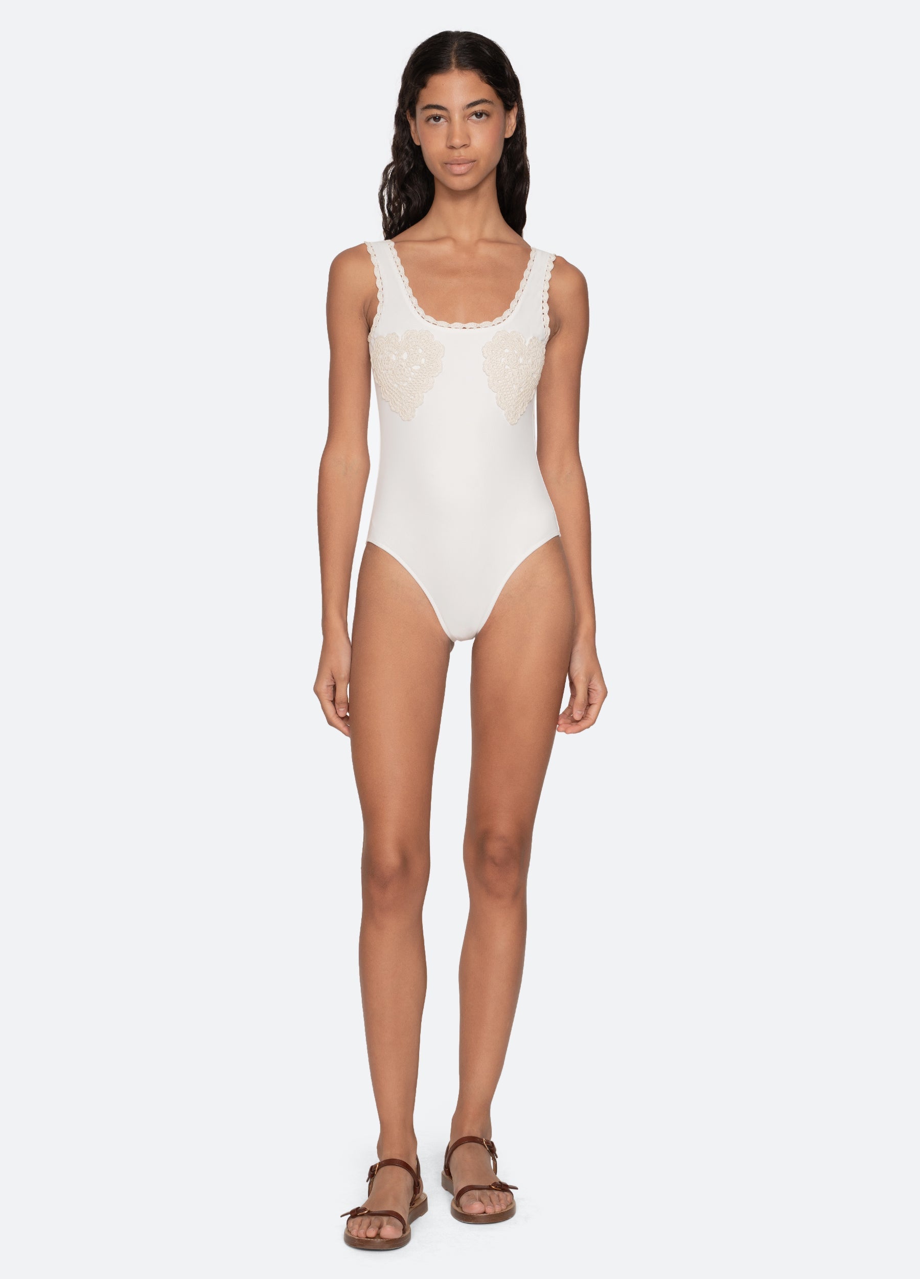 Sea NY Madelyn One Piece Swimsuit - White