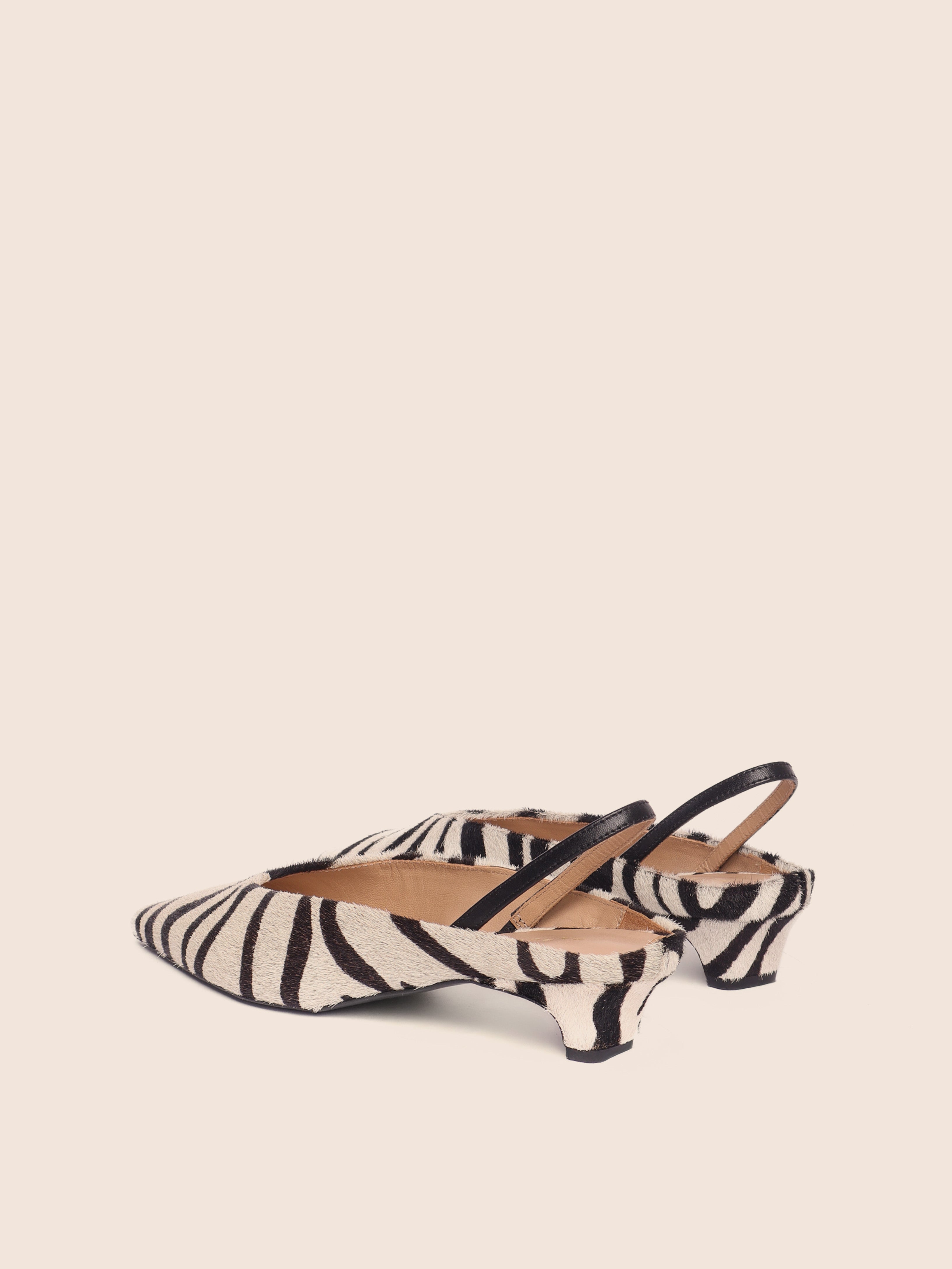 Maguire Floresta Zebra Pump Slingback Mule